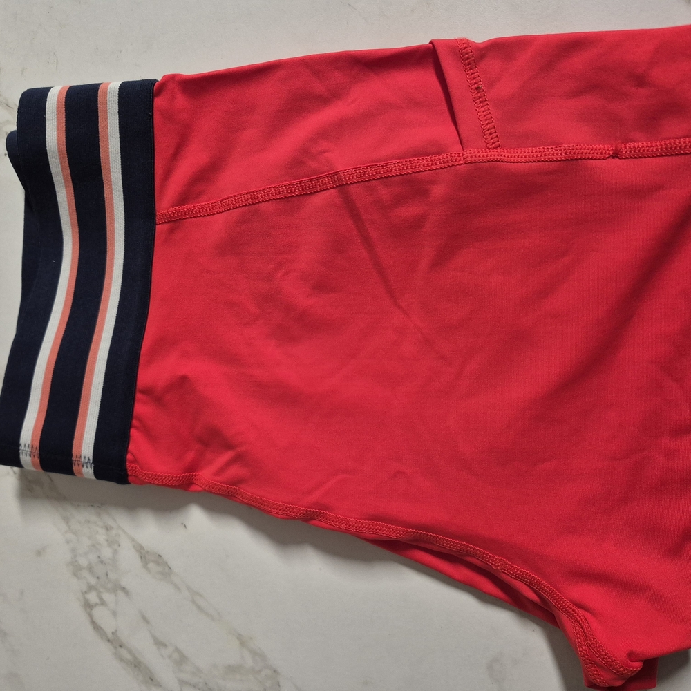 aerie Red Athletic Shorts with Branded Tag